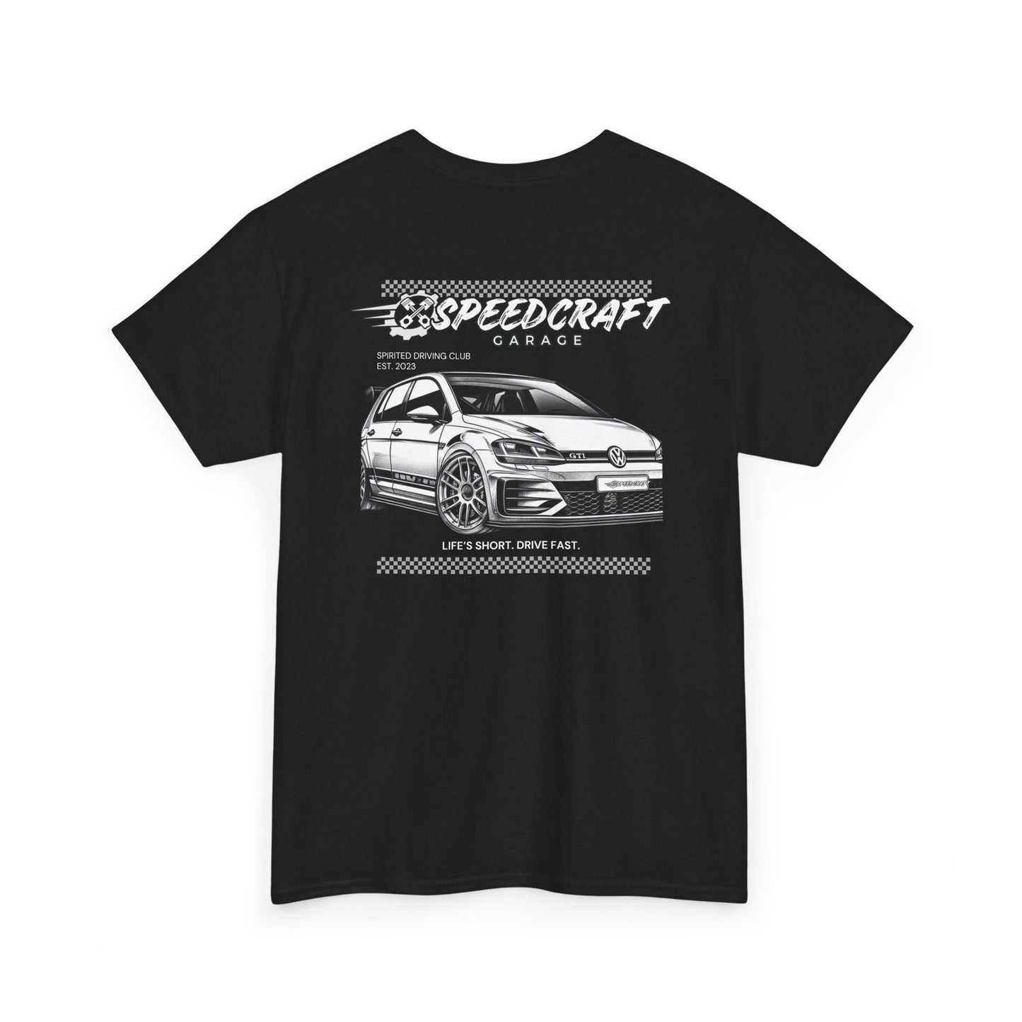 VW GTi Inspired Racing T-Shirt | Life's Short. Drive Fast.