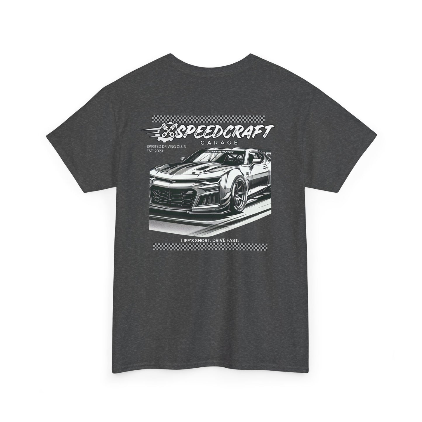 Camaro Racing T-Shirt | Life's Short. Drive Fast.