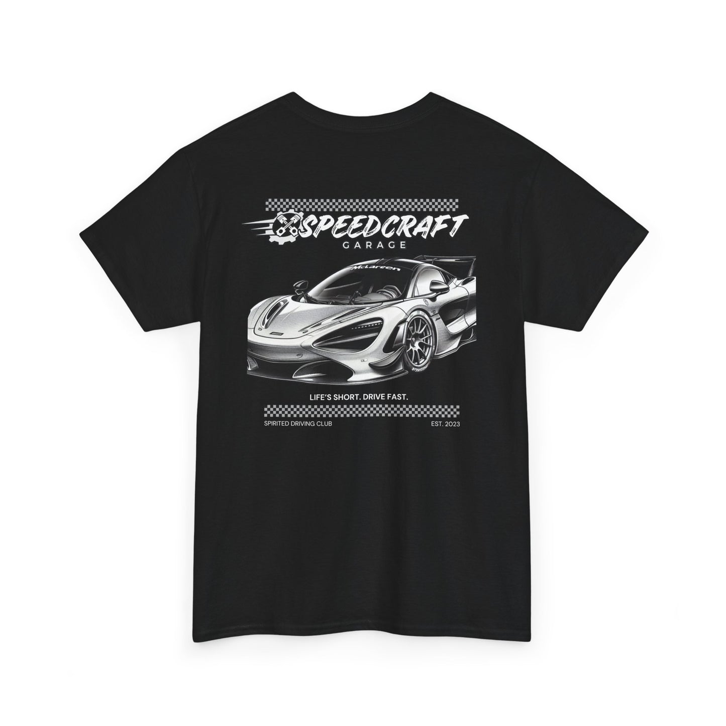 McLaren 720 Inspired Racing T-Shirt | Life's Short. Drive Fast.