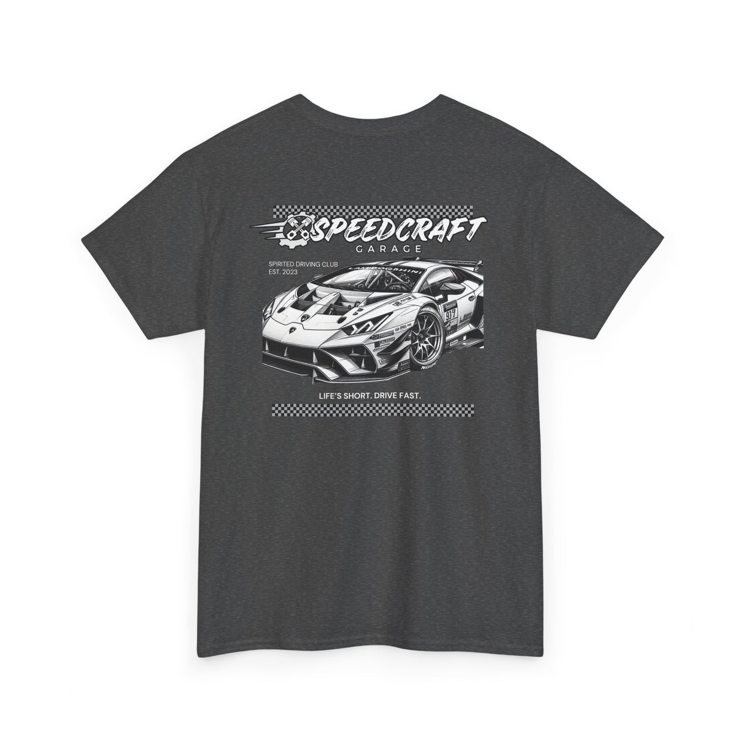 Huracan Racing T-Shirt | Life's Short. Drive Fast.
