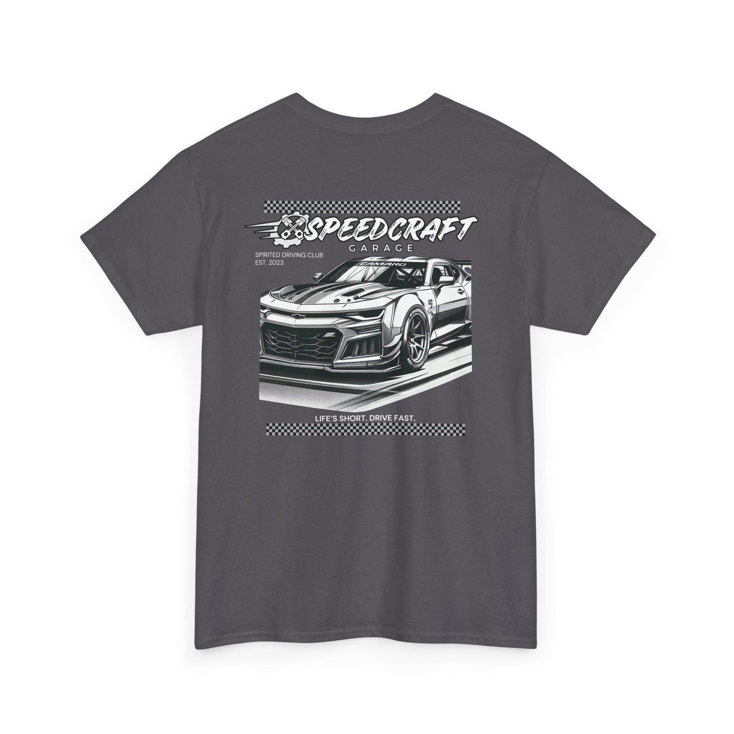 Camaro Racing T-Shirt | Life's Short. Drive Fast.