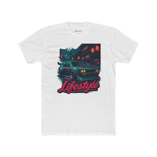 Retro JDM Night Drive T‑Shirt — Bosozoku 'Lifestyle' Neon Car Streetwear Tee