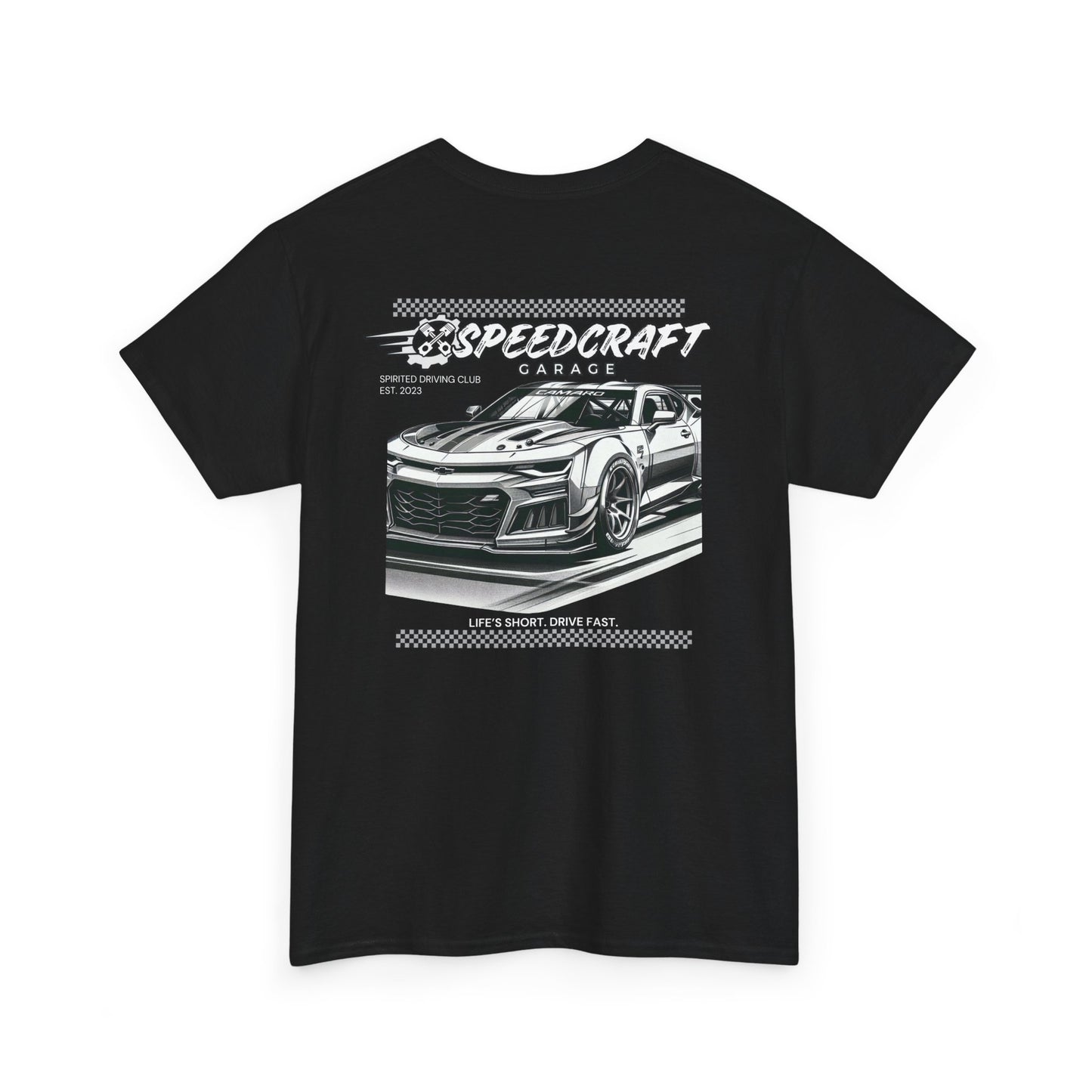Camaro Racing T-Shirt | Life's Short. Drive Fast.