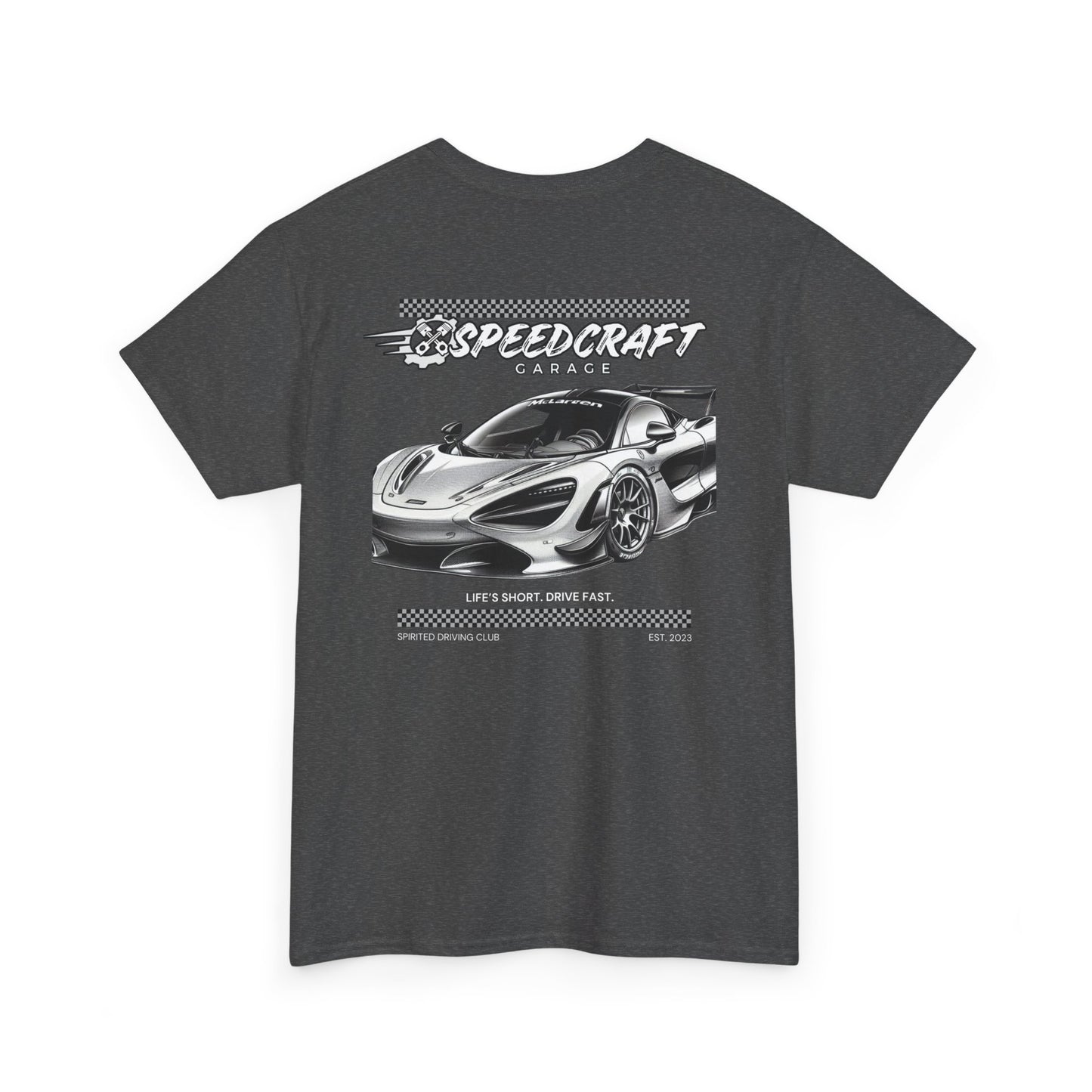 McLaren 720 Inspired Racing T-Shirt | Life's Short. Drive Fast.
