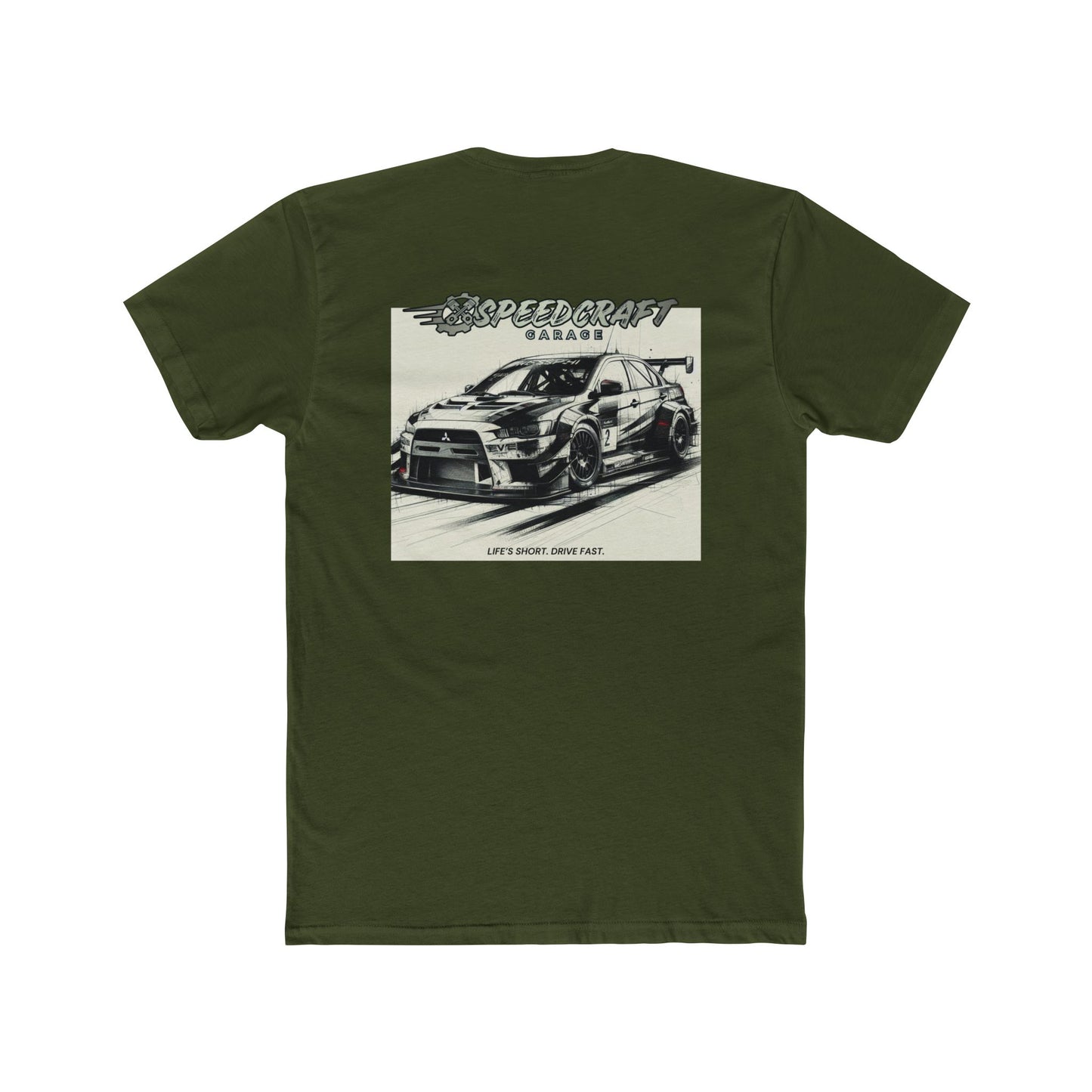 Evo 8 Lancer Inspired Race Car T-Shirt | Life's Short Drive Fast!!