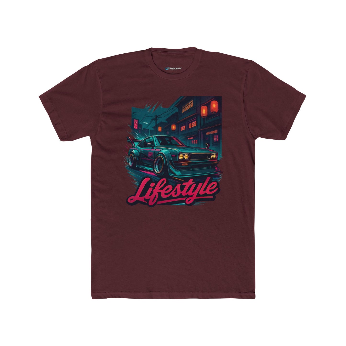 Retro JDM Night Drive T‑Shirt — Bosozoku 'Lifestyle' Neon Car Streetwear Tee