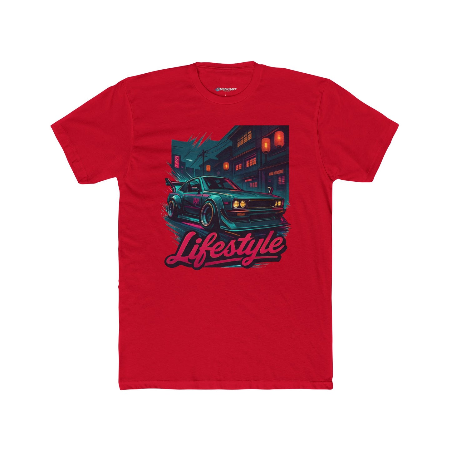 Retro JDM Night Drive T‑Shirt — Bosozoku 'Lifestyle' Neon Car Streetwear Tee