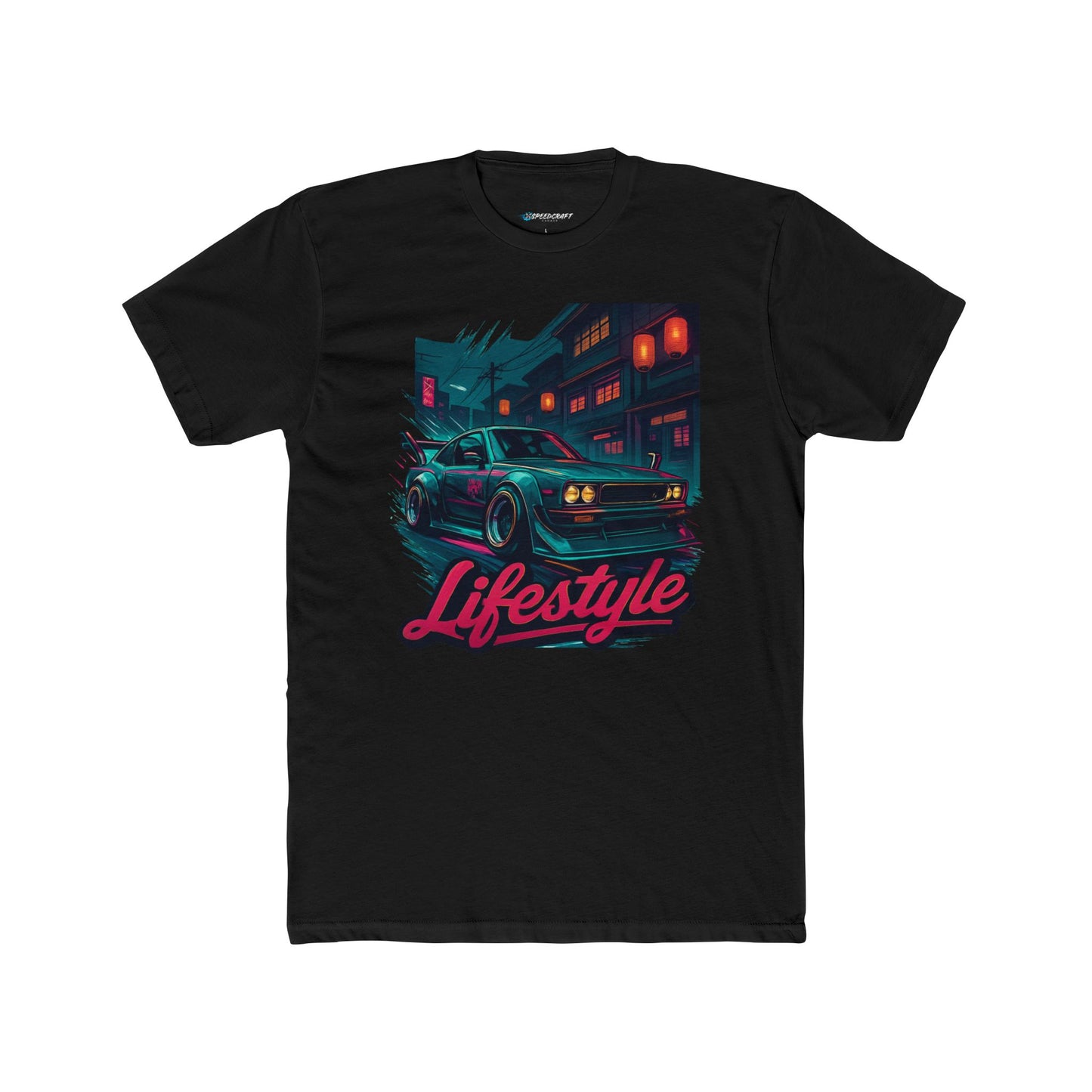 Retro JDM Night Drive T‑Shirt — Bosozoku 'Lifestyle' Neon Car Streetwear Tee
