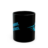 Life's Short. Drive Fast. Speedcraft Garage Black Coffee Mug (11oz)