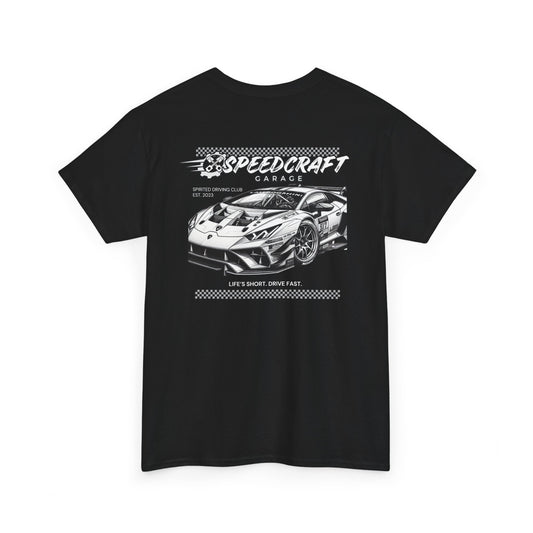 Huracan Racing T-Shirt  |  Life's Short. Drive Fast.