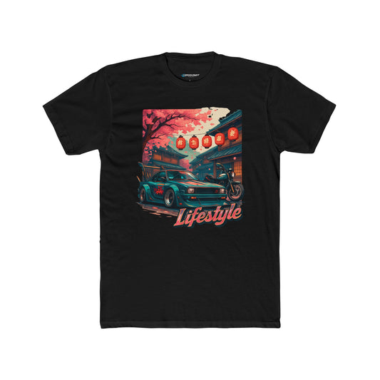 Vintage JDM Bosozoku Nightlife Tee — "Lifestyle" Classic Car Street Scene