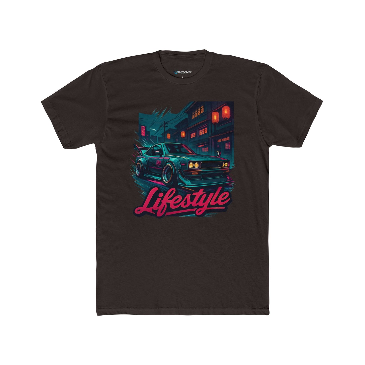 Retro JDM Night Drive T‑Shirt — Bosozoku 'Lifestyle' Neon Car Streetwear Tee