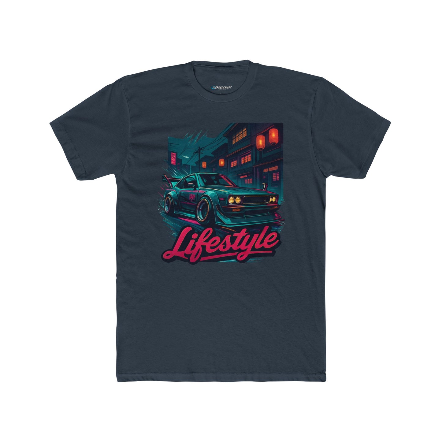 Retro JDM Night Drive T‑Shirt — Bosozoku 'Lifestyle' Neon Car Streetwear Tee